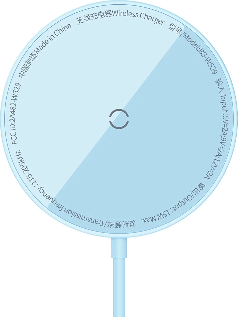 Karikues wireless Baseus Simple Mini3, MagSafe Qi, 15W, Blu Karikues wireless Baseus Simple Mini3, MagSafe Qi, 15W, Blu