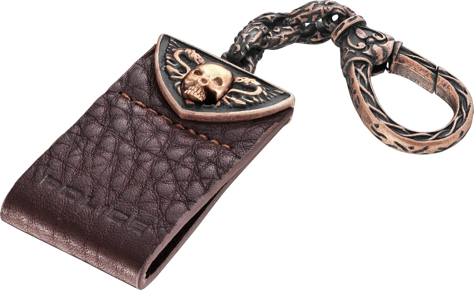 aksesor për meshkuj POLICE JEWELS DIABLO, kafe