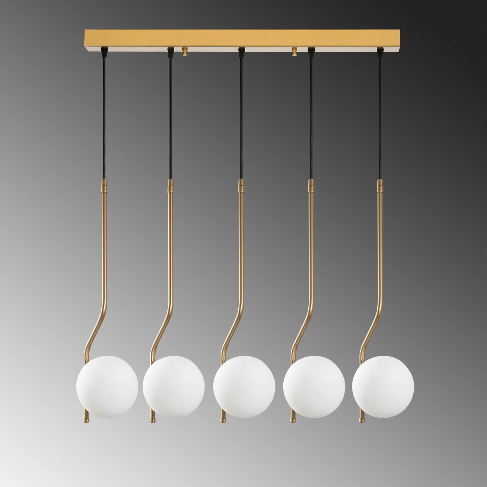 Llambë tavani Opviq Tulıp, ngjyrë ari, 80x15x110cm