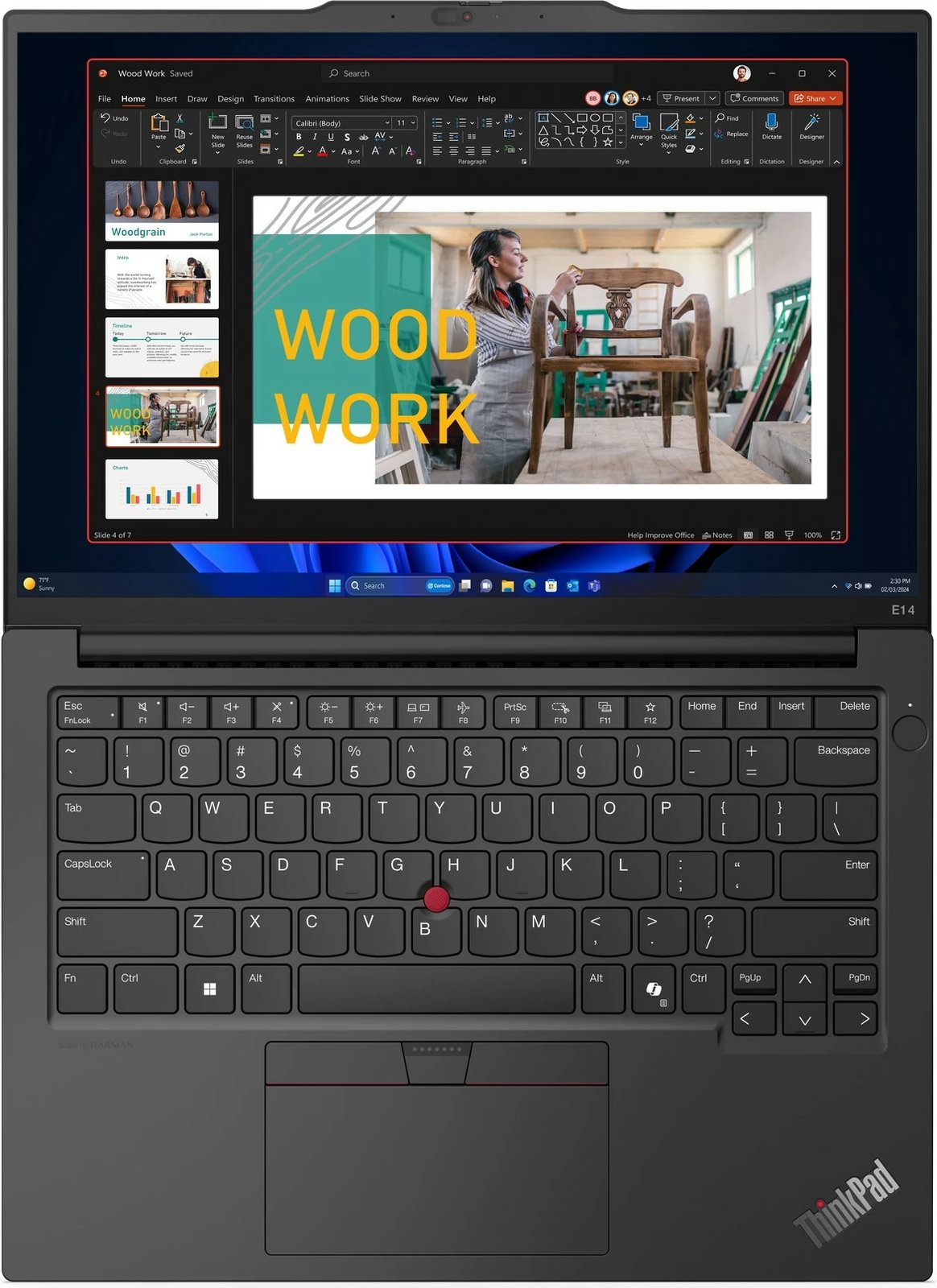 Laptop Lenovo ThinkPad E14, AMD Ryzen 5, 8 GB RAM, 256 GB SSD, Ngjyrë e zezë grafit