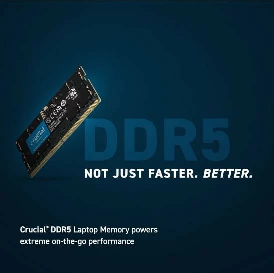 RAM Memorje Crucial DDR5 SODIMM, 48GB (2x24GB), 5600 MHz, CL46, për laptop