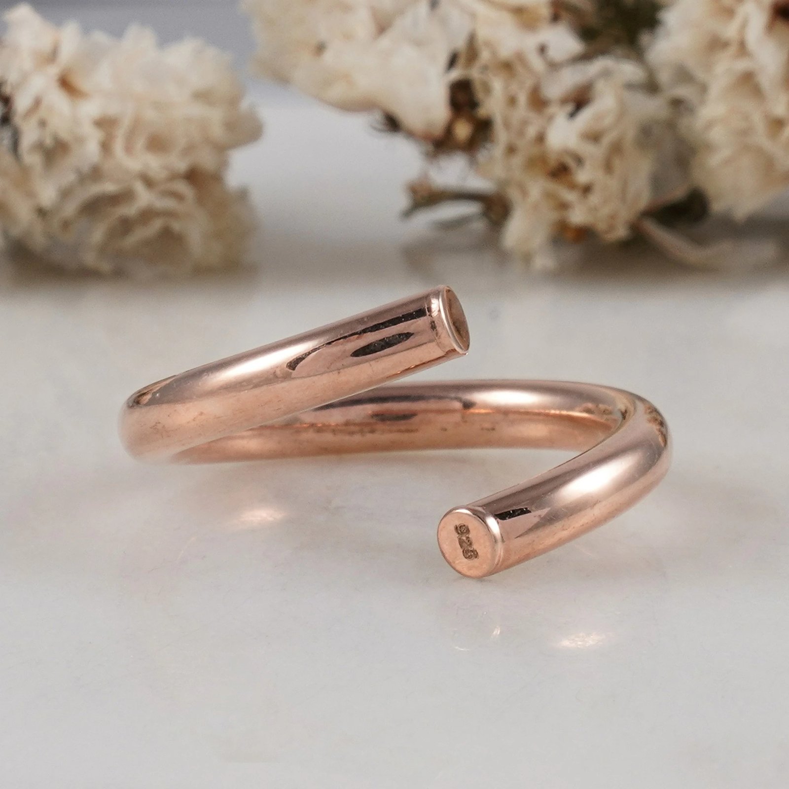 Unazë argjendi, ngjyrë ari rozë, Jumeon, 10855ROS