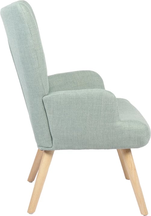 Fotel Gerlina, material mente, këmbë ngjyrë natyrale, 71x64x94cm