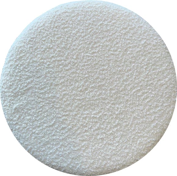 Stool i rrumbullakët, ngjyrë e bardhë, 38x38x40 cm