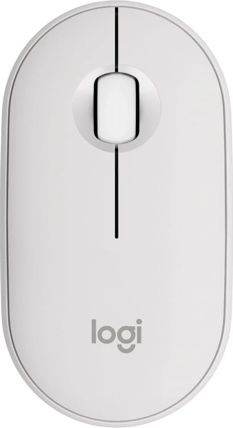 Maus Logitech 910-007013 wireless, ambidextrous, 4000 DPI, i bardhë