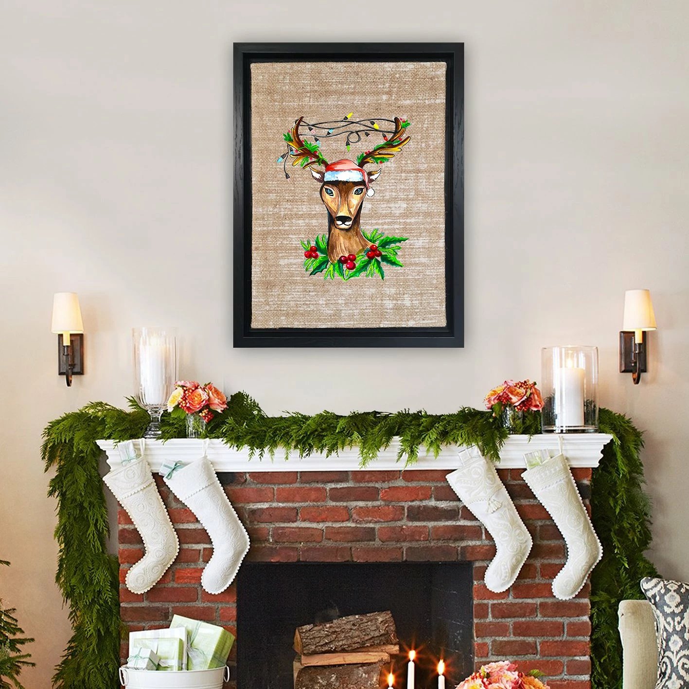 Pikturë dekorative në kanavacë me kornizë, shumëngjyrëshe, Wallity, LSJ800945_6696, 67x97cm