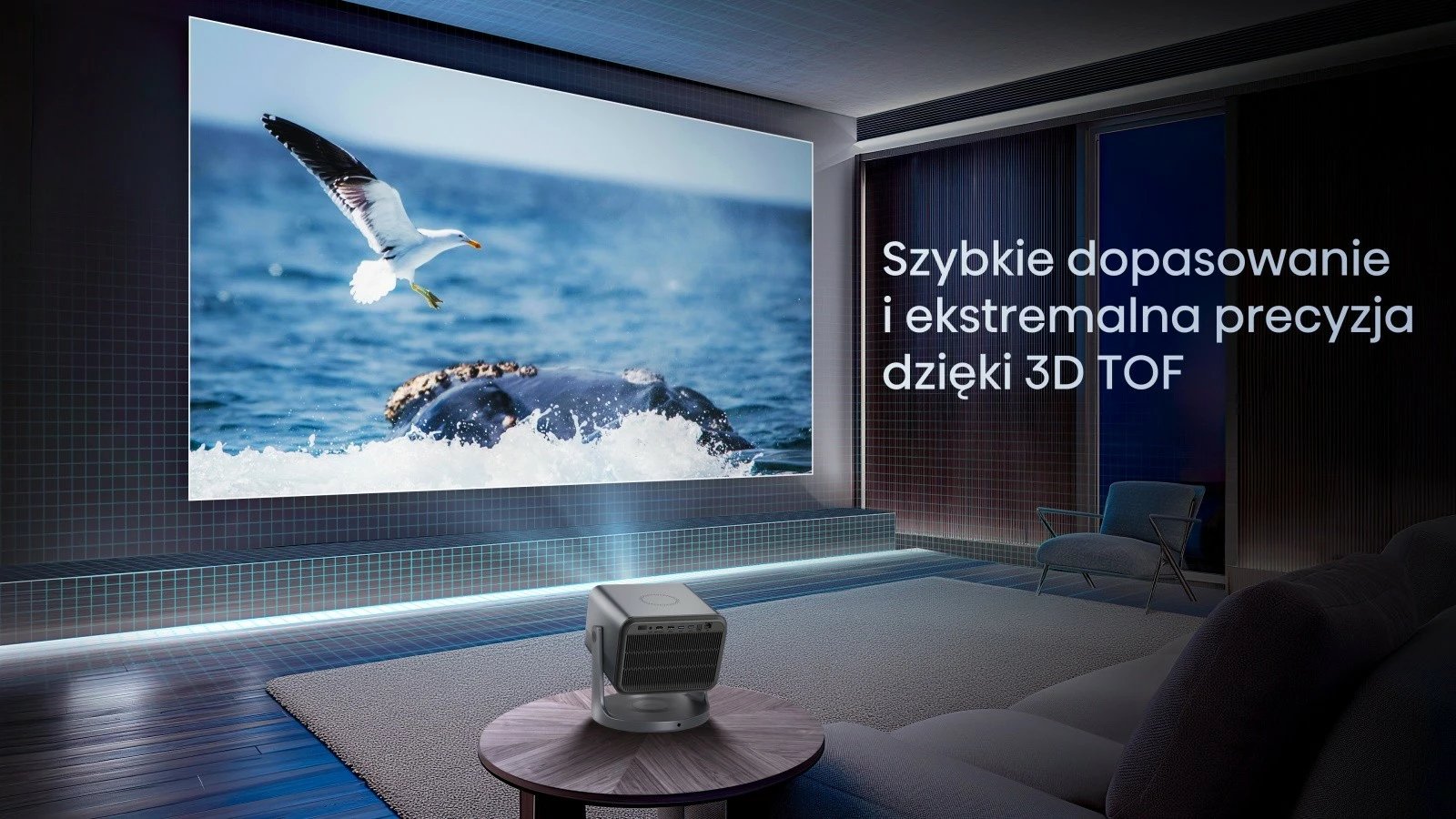 Projektor laser Hisense C2, 4K, 300", JBL Sound, WiFi, Bluetooth, Gri Projektor laser Hisense C2, 4K, 300", JBL Sound, WiFi, Bluetooth, Gri