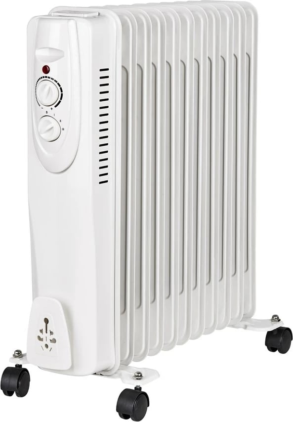 Radiator me vaj Extralink NY-25W1, 2500W, 11 elemente, Bardhë