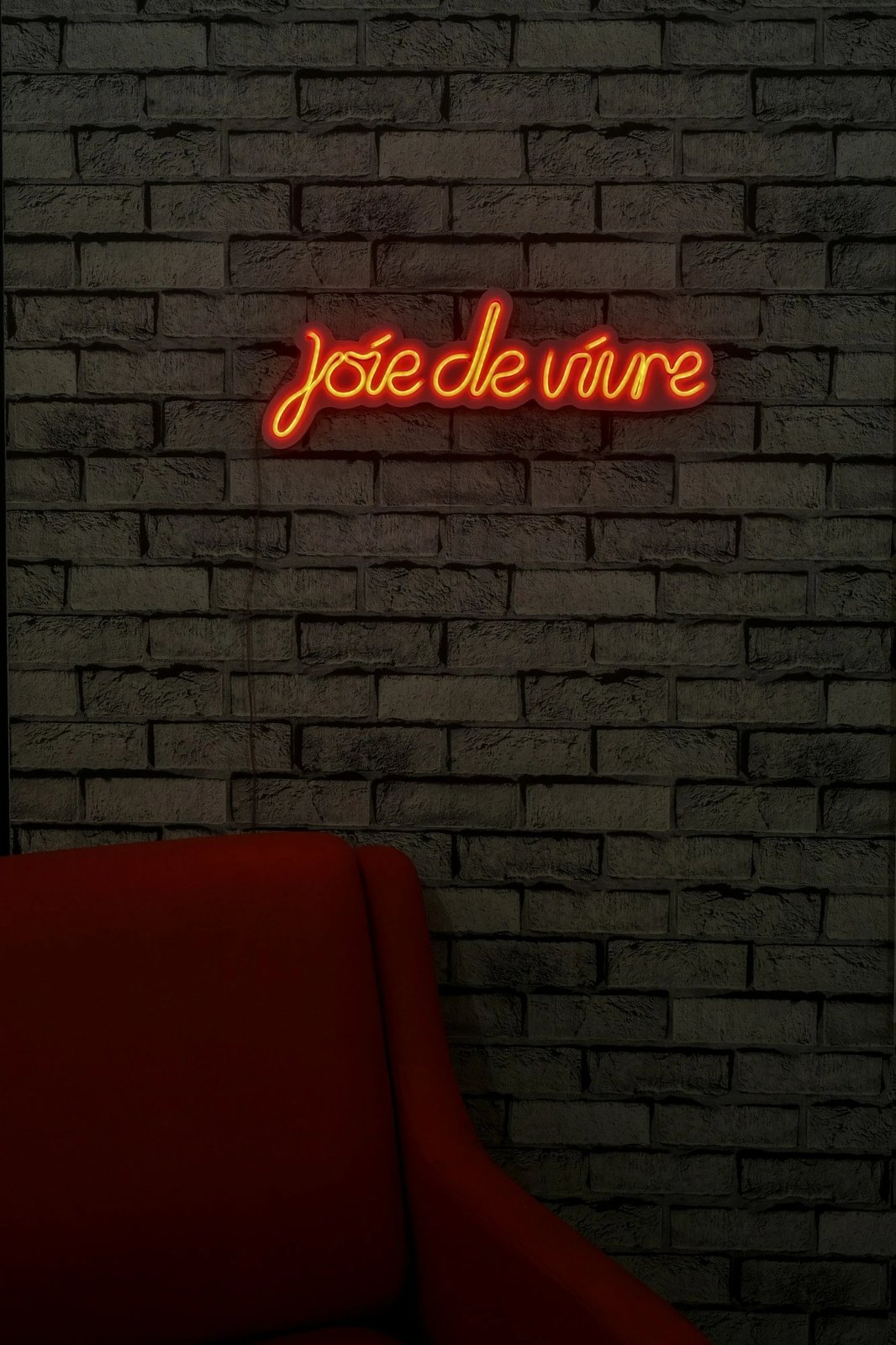 Dekor dritash LED plastike, Joie de Vivre, e kuqe