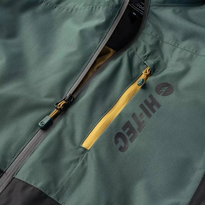 Xhaketë për meshkuj Hi-Tec, e zezë dhe e gjelbër Xhaketë për meshkuj Hi-Tec, e zezë dhe e gjelbër