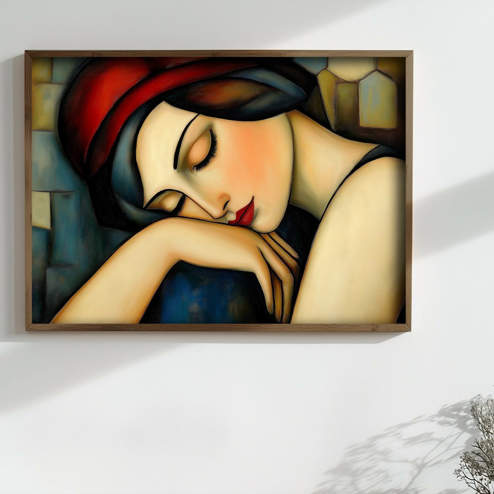 Pikturë dekorative me kornizë, MDF, shumëngjyrëshe, Wallity, TUN129-L