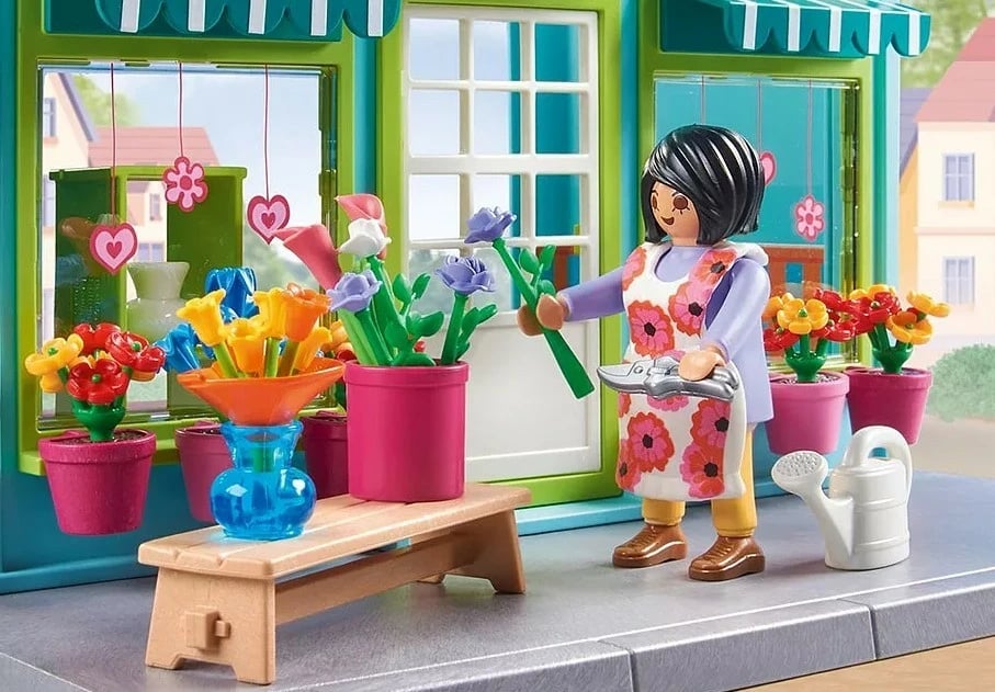 Set lodrash Playmobil My Life Flower Shop 71807 me figura, 220 pjesë
