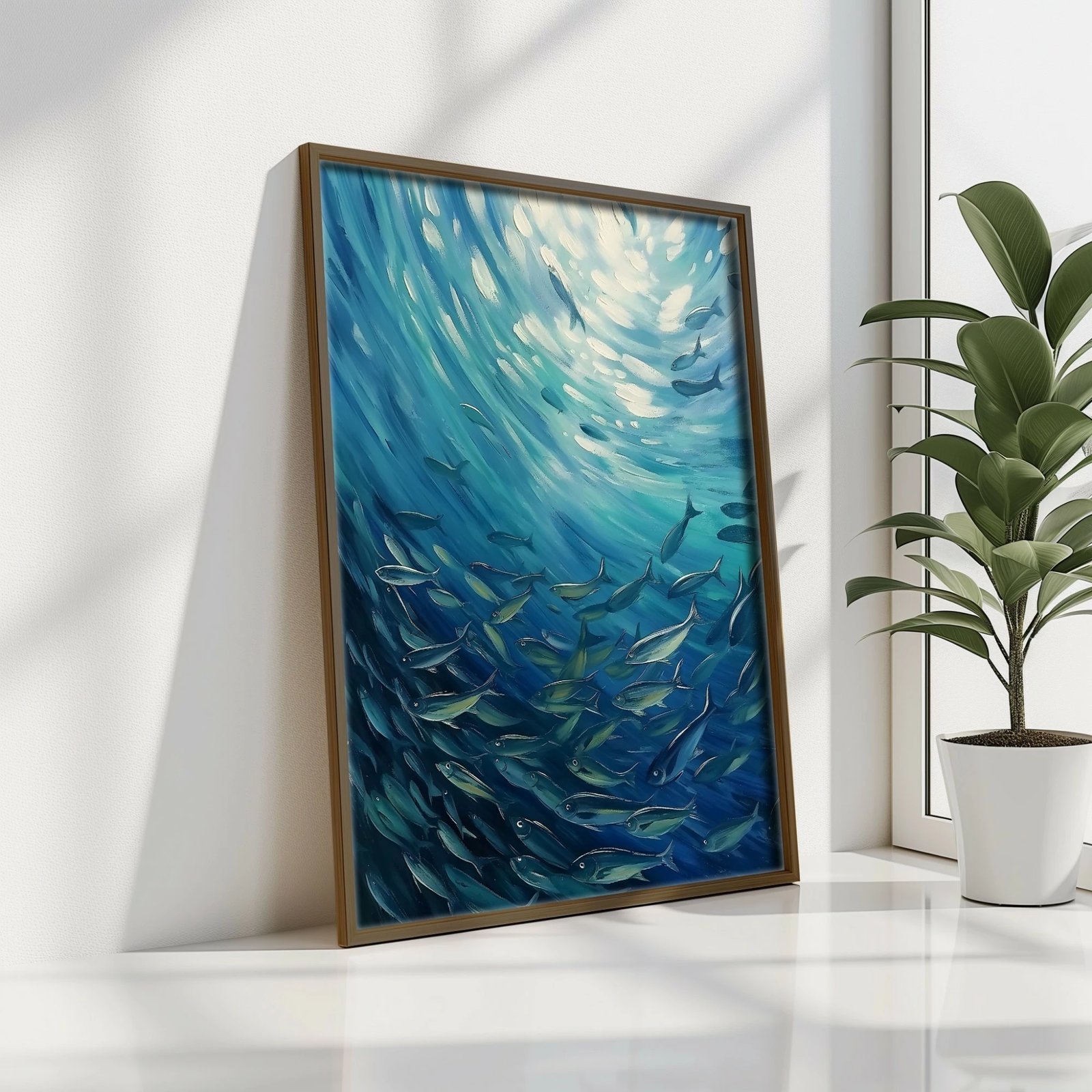 Pikturë dekorative me kornizë MDF, shumëngjyrëshe, Wallity GE248-L