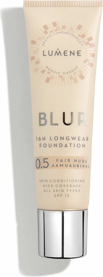 Fondatinë Lumene Blur 16h Longwear Foundation SPF15 0.5 Fair Nude 30ml