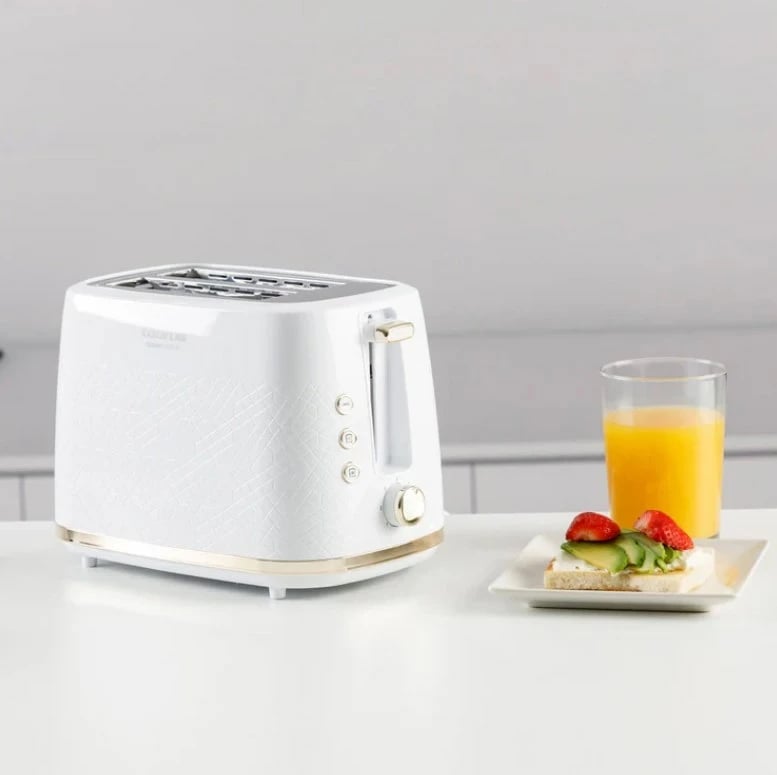 Tostier Taurus Fusion Crunch 960707000, 2 feta, 800 W, i bardhë