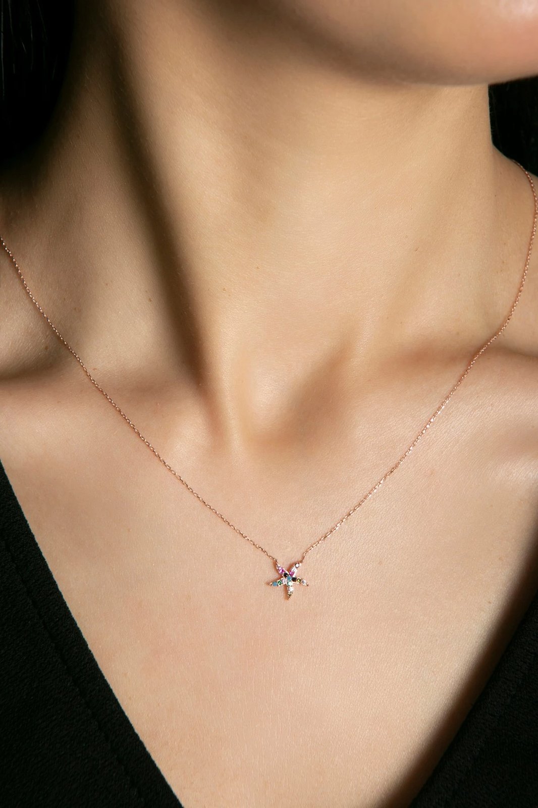 Qafore argjendi Elika, ngjyrë ari rozë, ELKSLVR7459R