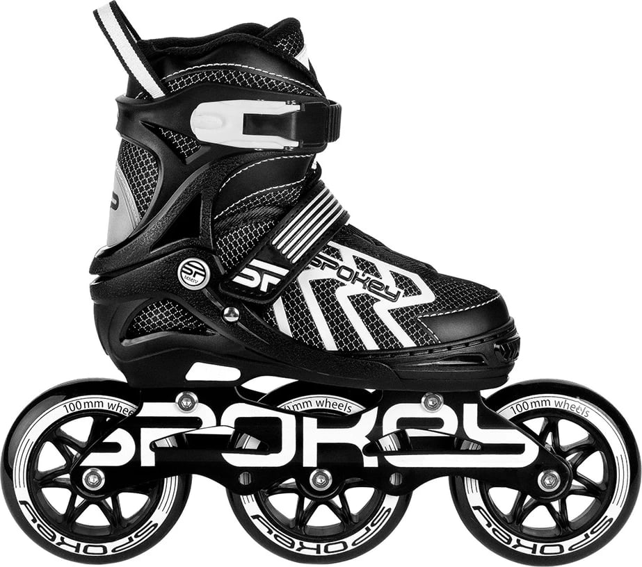 Rollera për fëmijë Spokey, zi-gri-bardhë