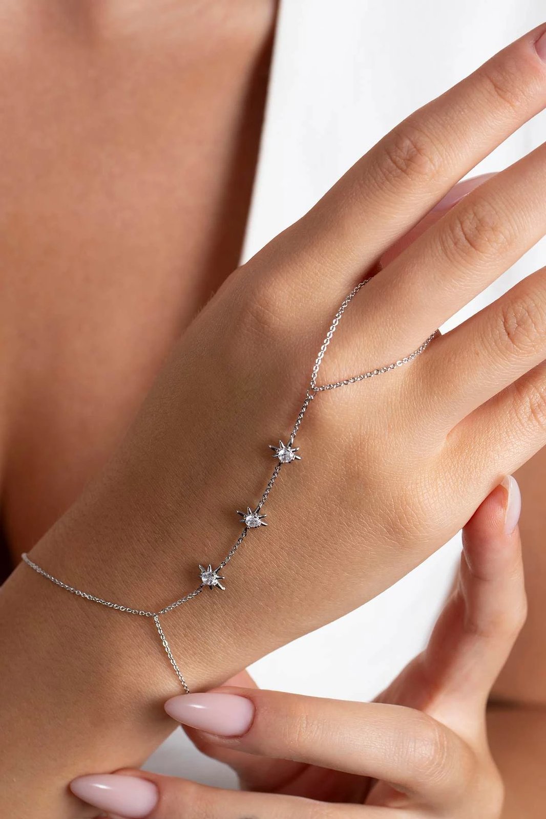 Zinxhir metalik për dorë, ngjyrë argjendi, ELKGC68541G