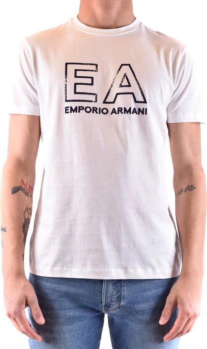 Maicë Emporio Armani për meshkuj, e bardhë
