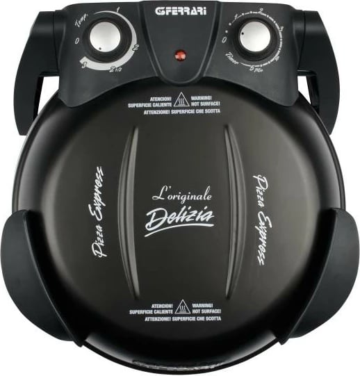 Mini furrë elektrike për pica, G3 Ferrari, PizzaOven Express Delizia G1000610, dimensione 365x400x245 mm, e zezë