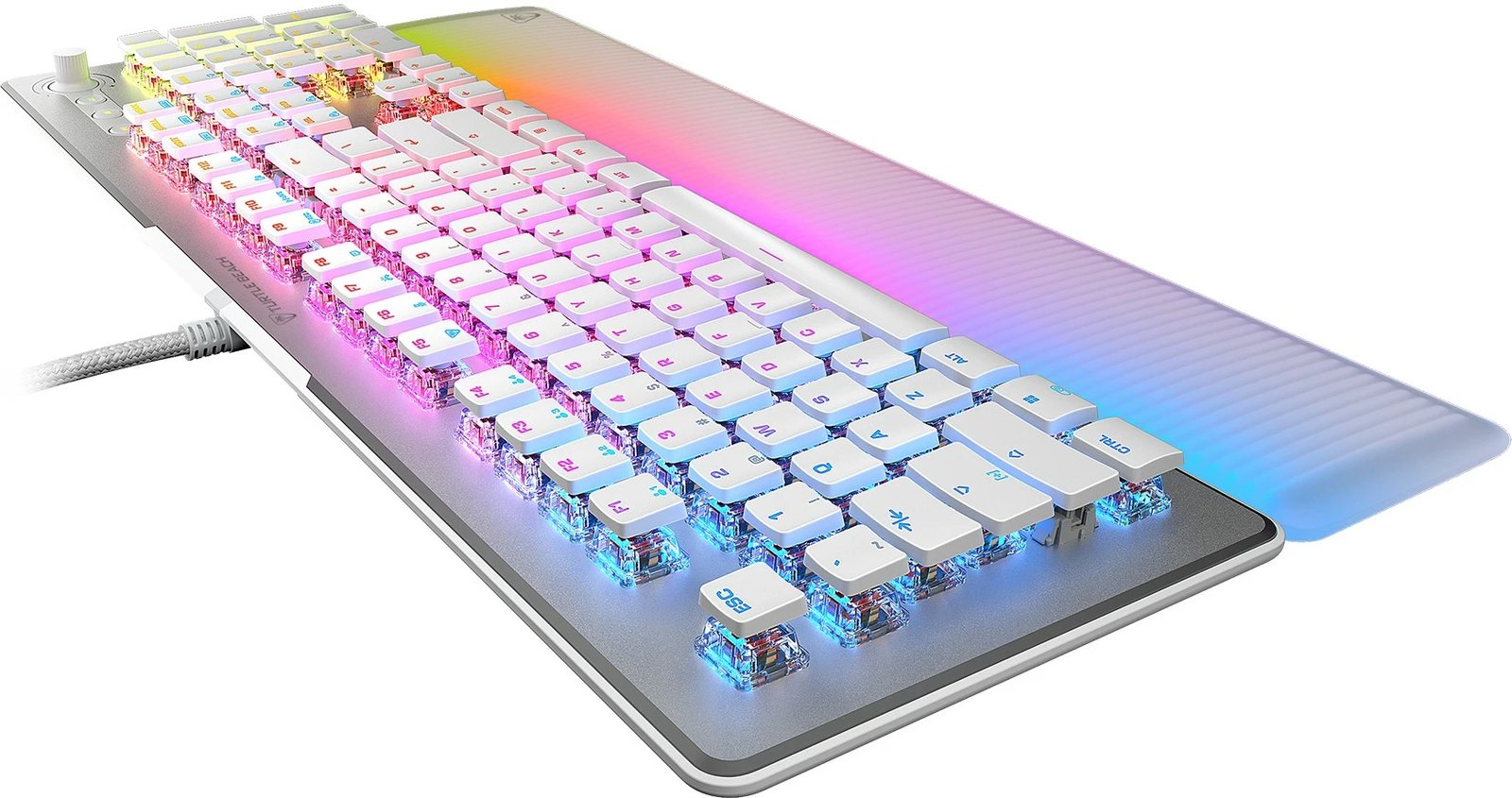 Tastierë gaming Turtle Beach Vulcan II Max, RGB, e bardhë