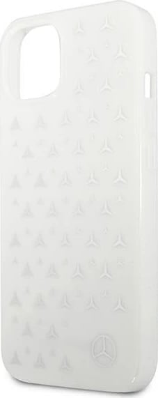 Mbështjellës Mercedes për iPhone 13, 6.1", Stars Pattern, i bardhë