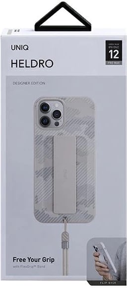 Mbështjellës UNIQ Heldro për iPhone 12 Pro Max, bezhë kamuflazh