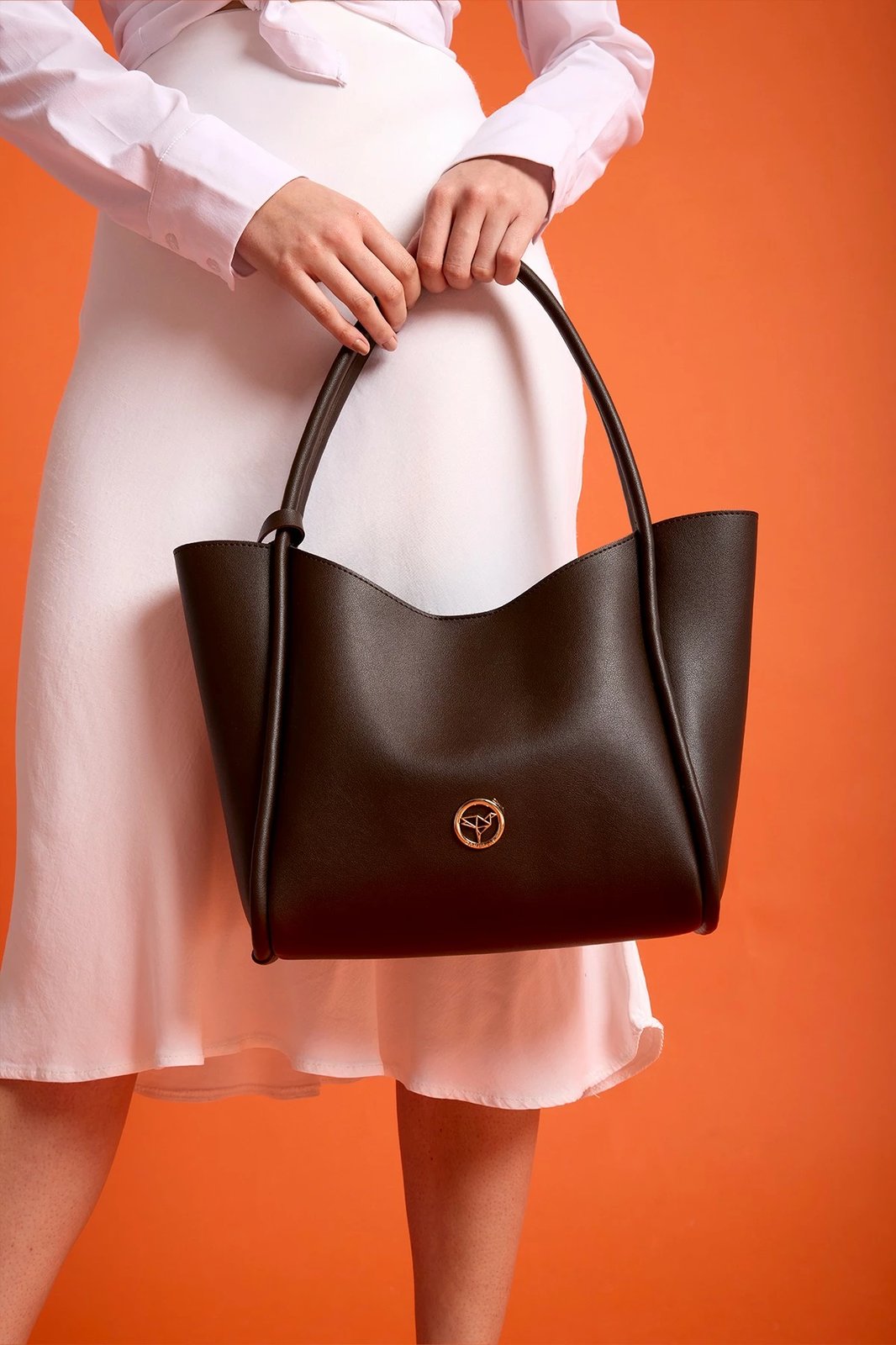 Çantë shpatull për femra, ngjyrë kafe, Zoozie Bags, Athens