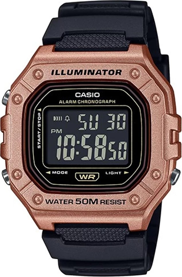 Orë dore për meshkuj CASIO SPORT Illuminator, kafe/zezë