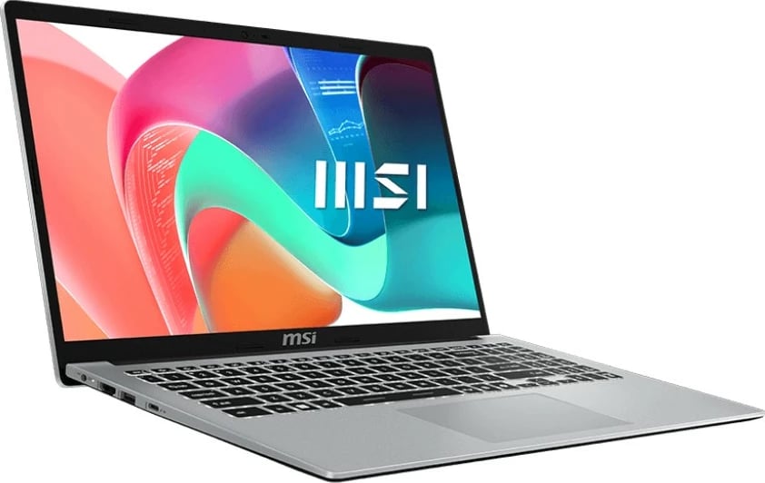 Kompjuter portativ, MSI Modern 15 F13MG-443PL, Intel Core i5-1334U, 15.6" IPS matt, 16GB RAM Memorje, 512GB SSD, Intel Iris Xe, Windows 11 Pro, gri