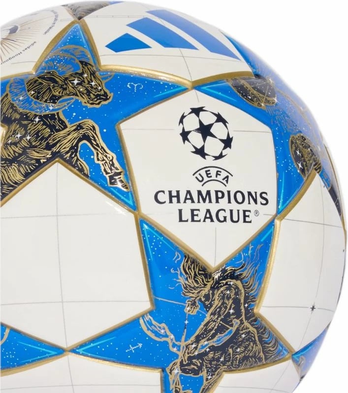 top mini futbolli adidas, bardh, kaltër, ari