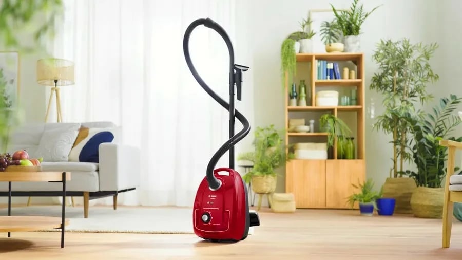 Fshesë me korent Bosch BGB38RD2, 600W, me qese, e kuqe