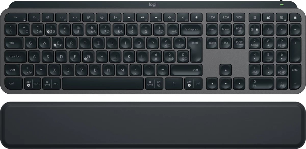 Tastierë Logitech MX Keys S 920-011573 me layout CH, format i plotë, grafit