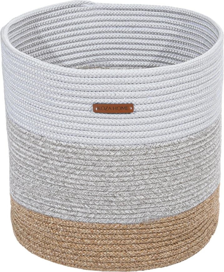 Kuti dekorative, e bardhë dhe gri, Evila Originals, 35x50cm