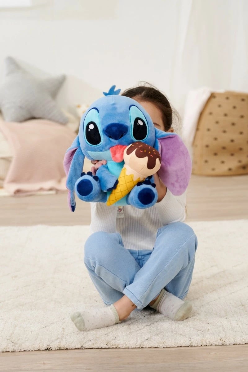 Lodër pelushi Simba Stitch me akullore, 25 cm, multikolor