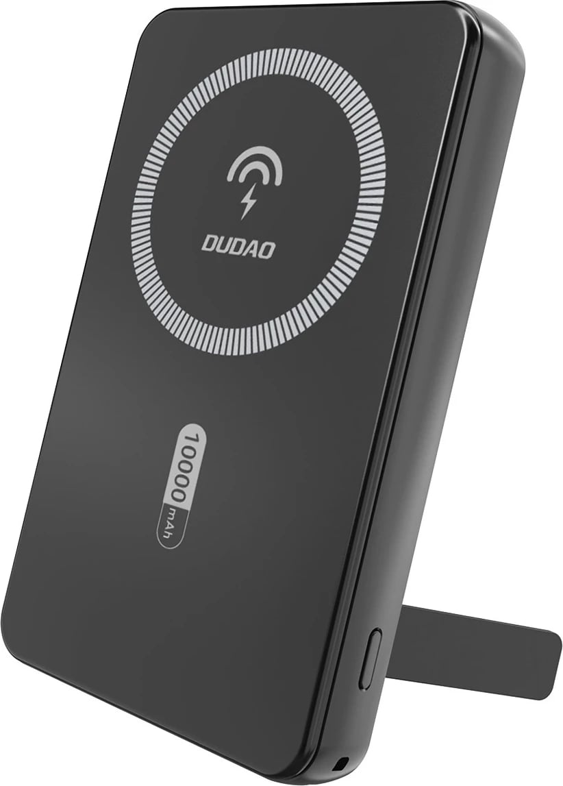 Powerbank Dudao K14S+, 10000mAh, 20W, USB-A/USB-C/MagSafe, me mbajtëse, e zezë