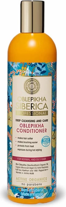 Balsam flokësh unisex Natura Siberica Oblepicka Deep Cleansing and Care 400ml