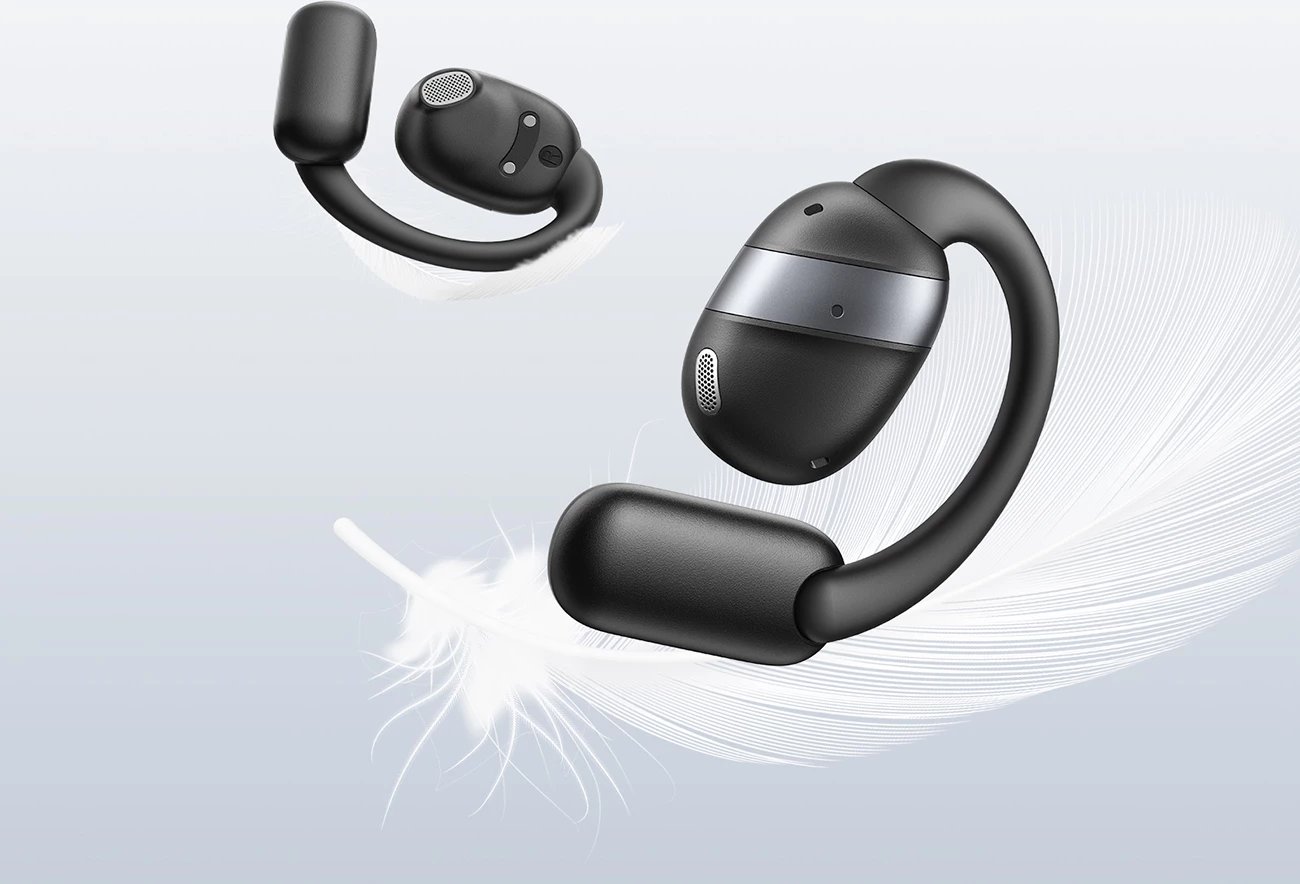 Kufje TWS open-ear Joyroom JR-OE4 Bluetooth 5.4, AAC/SBC, drajver 16mm, IPX4, USB-C, 12.5h/50h, të zeza