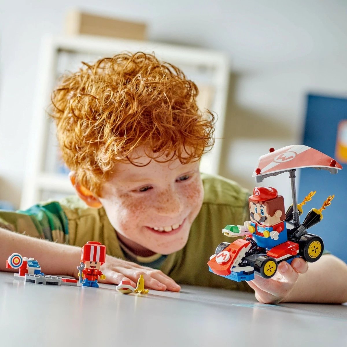 Set ndërtimi LEGO Super Mario 72032 Standard Kart, 174 pjesë, me figurë Toad, kuqe