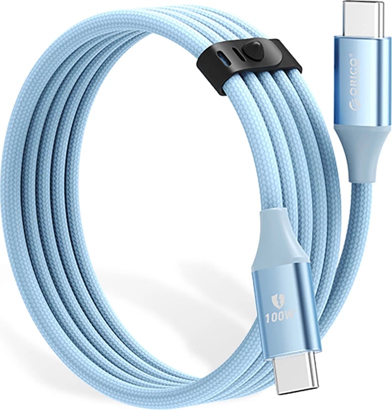 Kabllo USB-C në USB-C Orico CDX, 1m, 100W, Kaltër