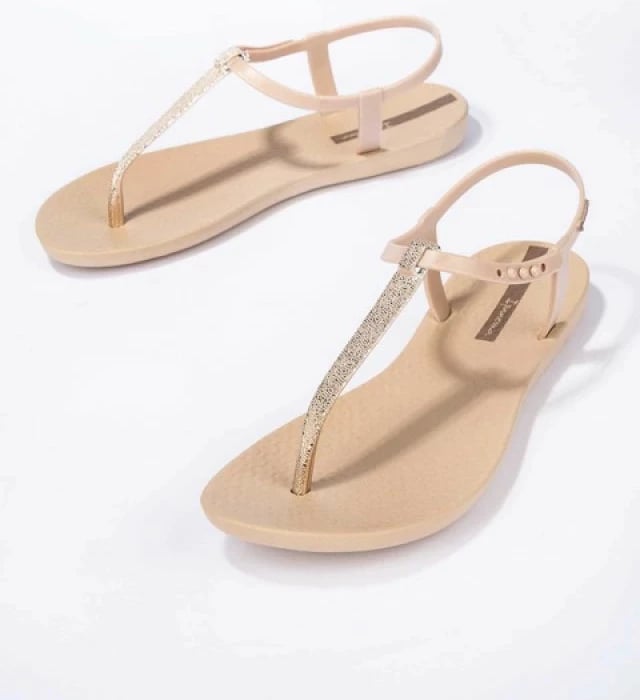 Sandale për femra Ipanema, bezhë me ari