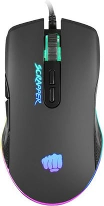 Maus gaming Fury Scrapper NFU-1699, 6400 DPI, me ndriçim RGB, i zi