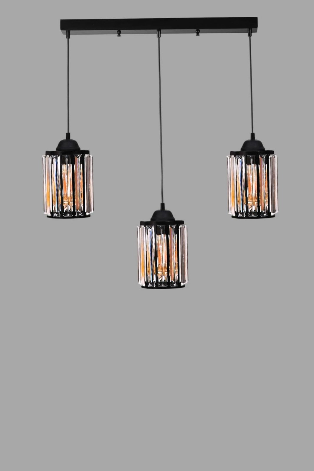 Llambë tavani Opviq, 9040-5, metal e xham, ngjyrë e zezë