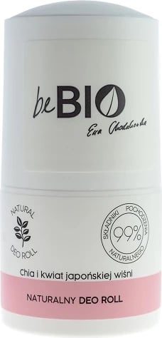 Deodorant roll-on natyral për femra BeBio Ewa Chodakowska Chia & Japanese Cherry Blossom, 50ml