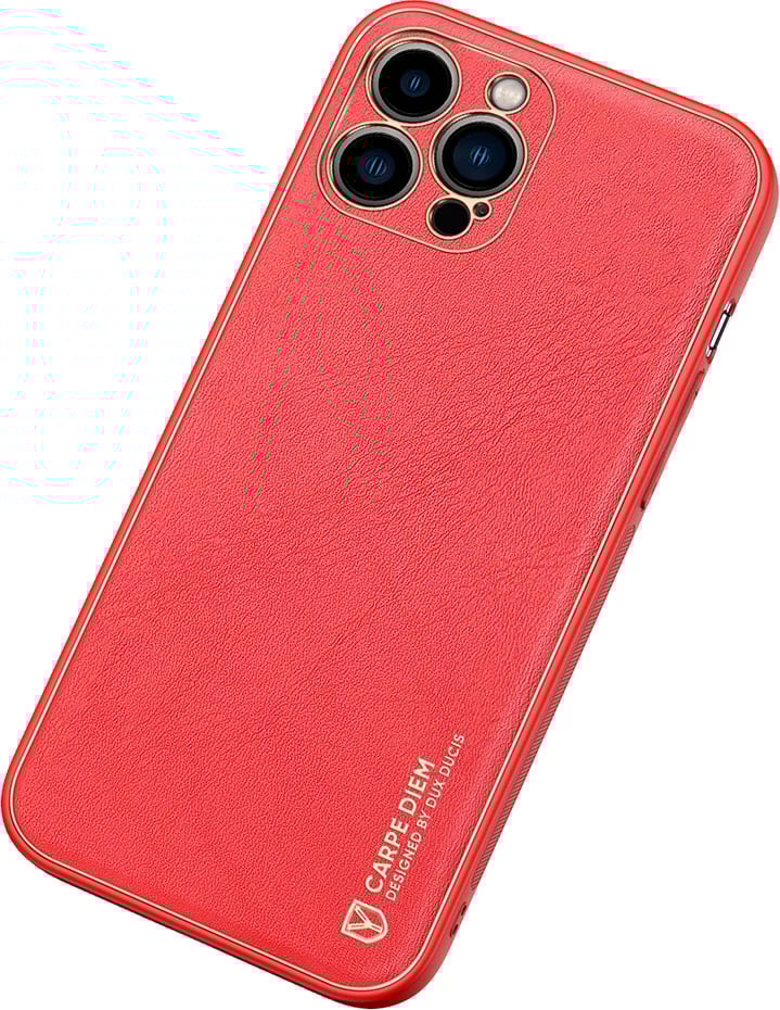 Mbështjellës Dux Ducis Yolo për iPhone 13 Pro Max, TPU+PU lëkurë, i kuq