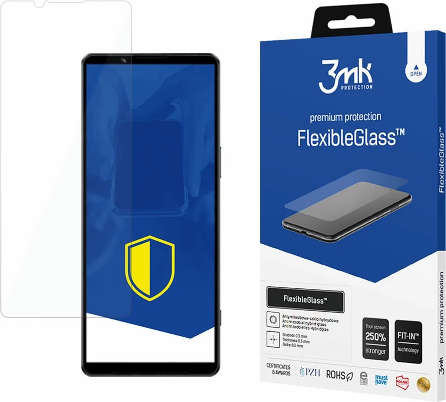 Mbrojtës ekrani 3mk FlexibleGlass për Sony Xperia 1 IV, hibrid, antibakterial