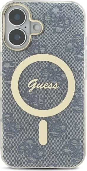 Mbështjellës Guess IML 4G MagSafe për iPhone 16, Kaltër Mbështjellës Guess IML 4G MagSafe për iPhone 16, Kaltër