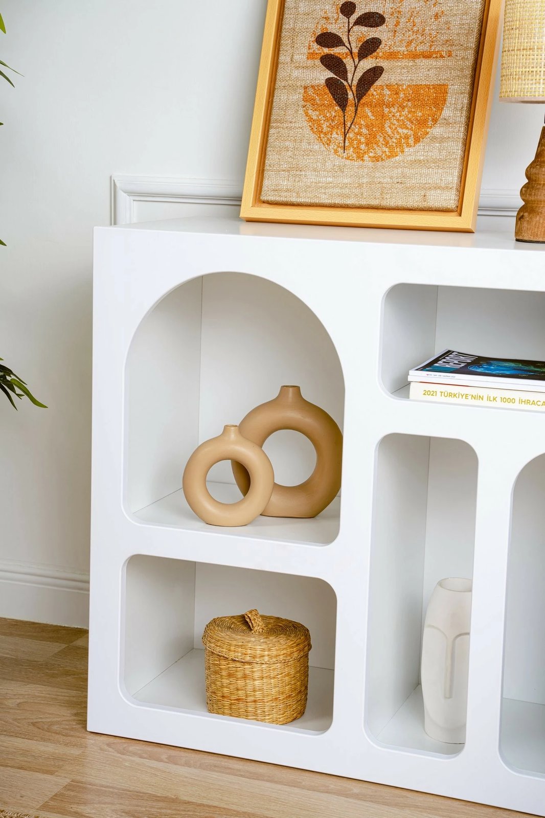 Konsol Skye Decor, Lessa, e bardhë