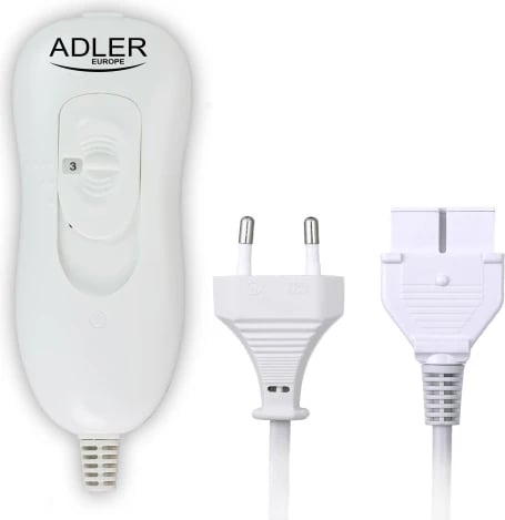 Batanije elektrike nën-dyshek, Adler, AD 7425, 150x80 cm, 4 nivele ngrohjeje, 60W, e lavueshme 30°C