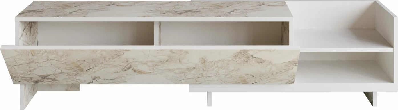 Komodë TV Parion, e bardhë, Hanah Home
